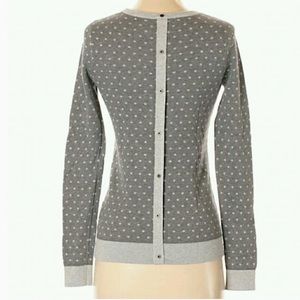 Tommy Hilfiger Polka Dot Crewneck Grey Sweater